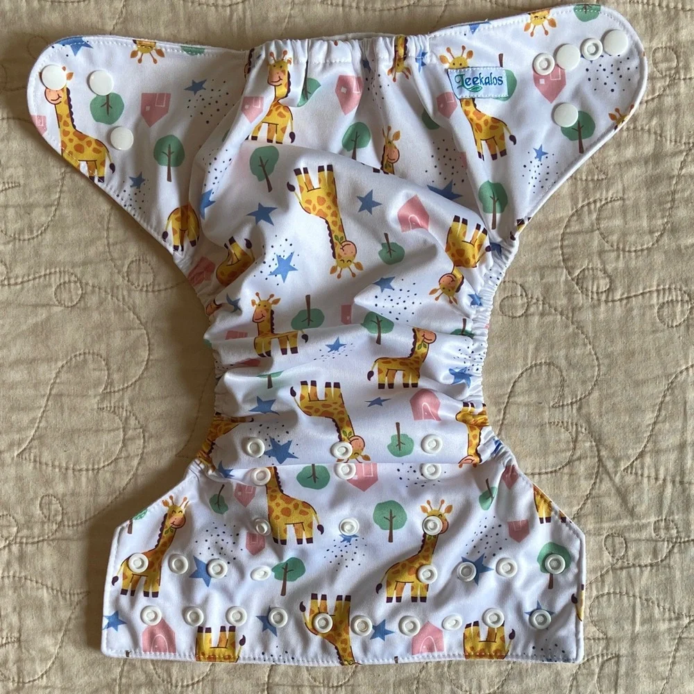 Leekalos Giraffe Print Kids Reusable Diaper